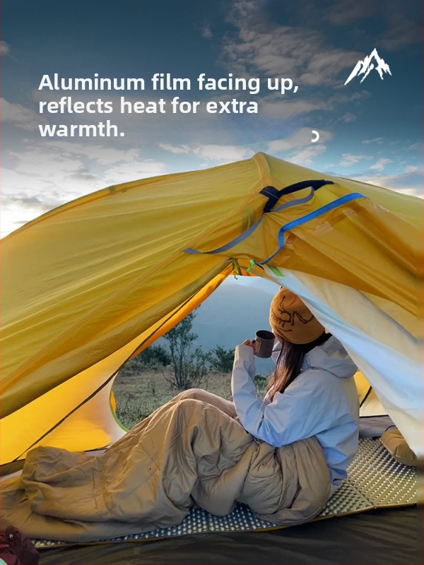 Himalayas Ixpe kamping podloga s aluminijskom folijom, otporna na vlagu, protuklizna, težina 360 g ili 780 g, za 2–4 osobe