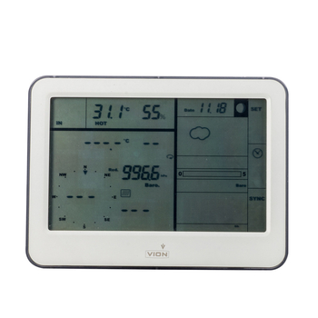 Безжичен анемометър и измервател за валежи – метеорологичен монитор, модел C6300raincapt, диапазон 9999, вместимост на валежи 9999, тегло 0.3 кг