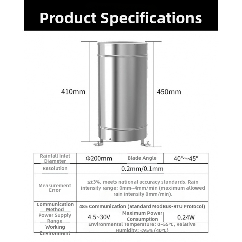 Dažďomerný systém s vyklápacím vedrom pre monitorovanie dažďa (Značka: Anaen; Model: an001; Pôvod: Chongqing; Import: Nie; Spracovanie na zákazku: Nie)
