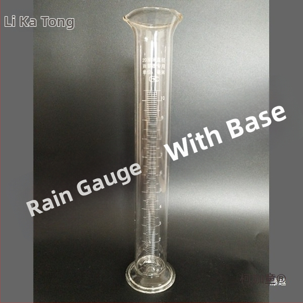 Sklenený daždomer s skleneným tubom pre hydrológiu a meteorológiu, národný štandard