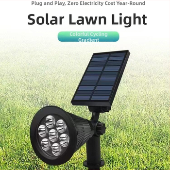 Vanjsko solarno vrtno svjetlo – LED, 5W, 3.7V, cvjetni oblik, induktivni prekidač, vrijeme osvjetljenja 12–16 h