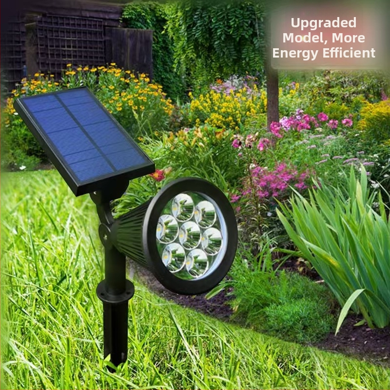 Vanjsko solarno vrtno svjetlo – LED, 5W, 3.7V, cvjetni oblik, induktivni prekidač, vrijeme osvjetljenja 12–16 h