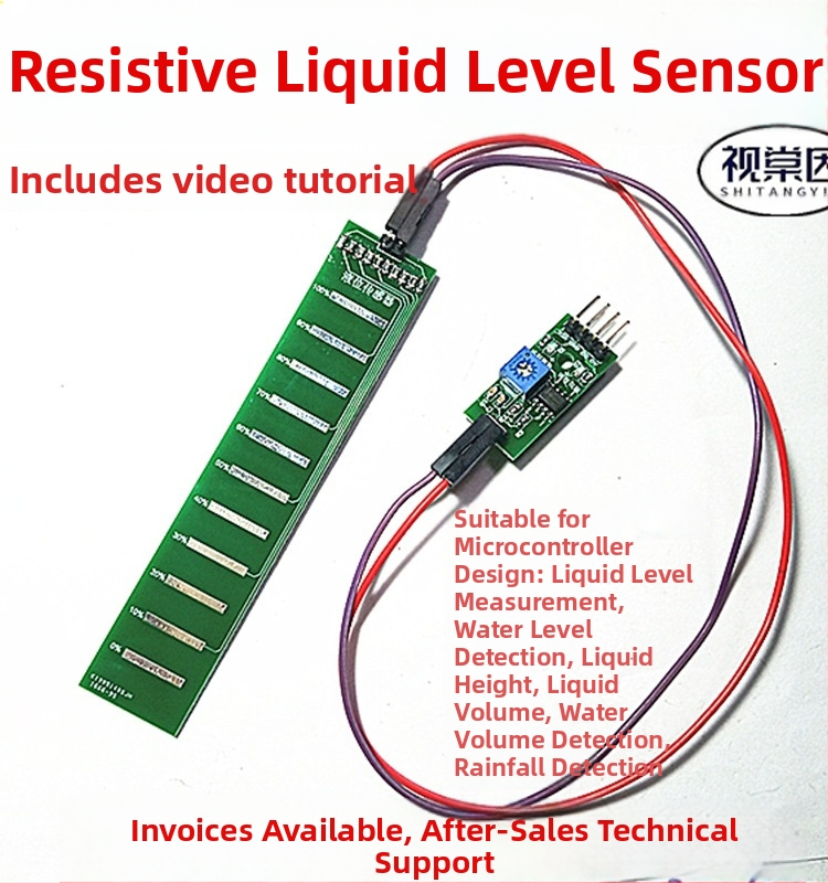 Senzor hladiny kvapaliny s hĺbkou vody, objemom kvapaliny, detekciou dažďa, analógový výstup, 5V mikrokontrolér
