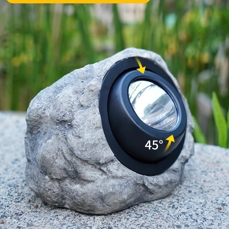 Solarna kamen lamp za krajolik – smola, IP55, 1W, model KYST01, trajanje osvjetljenja 12–16 sati