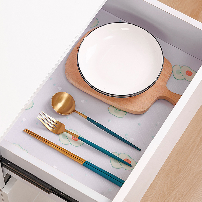 Liner za ormariće i ladice protiv vlage, EVA materijal, cvjetni uzorak, kvadratni oblik, korejski stil, biološki razgradiv.