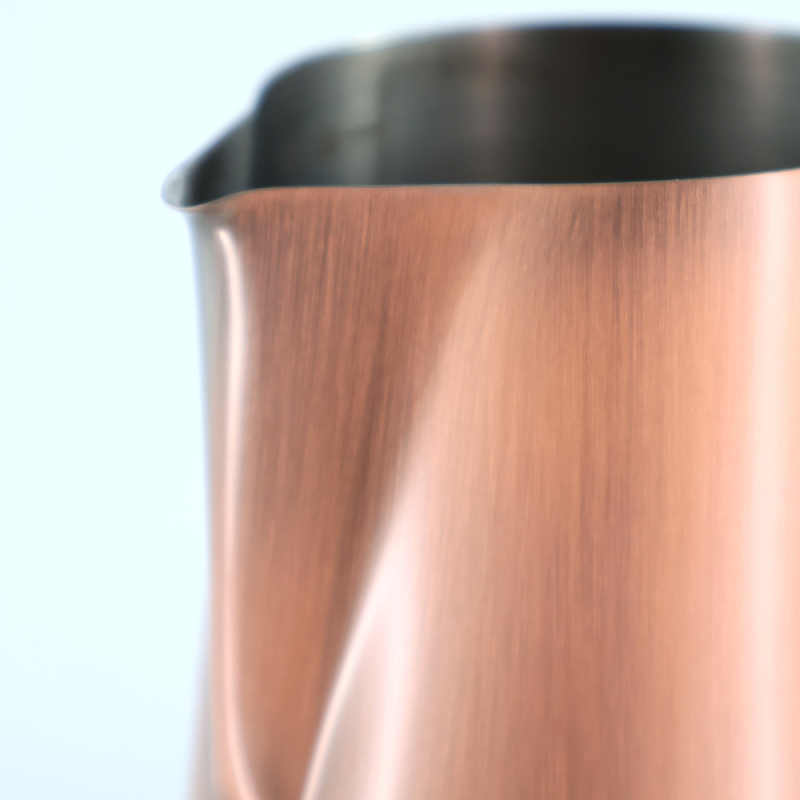 Διαβαθμισμένο ποτήρι καφέ από ανοξείδωτο χάλυβα με στόμιο, 600 ml, 304 ποιότητα, με αυτιά