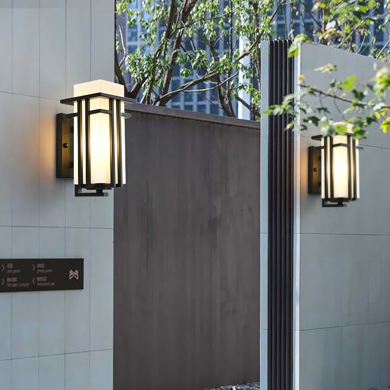 Φωτιστικό τοίχου εξωτερικού χώρου σε νέο κινεζικό στυλ· αδιάβροχο και ανθεκτικό στη διάβρωση (TD17003, 24 LED, 220V, 3000K, IP44)