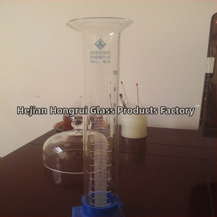 Ari sklenený dažďový merač - pohár na meranie dažďa, sklenená fľaša na skladovanie vody, stupňovaná sklenená trubica, 500 g