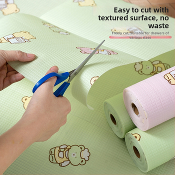 Kartúnový štýl – Podložka pre skrinky a kuchynské zásuvky – Materiál PE, vodeodolná vrstva PE bavlna, vlhkosťodolná podložka