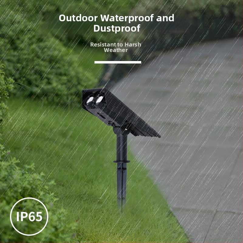 Solarna lampa za travu IP65 vodootporna, 12V, 2W, LED patch 3030, trajanje rasvjete 6-12 sati — model Solar owl ground lamp