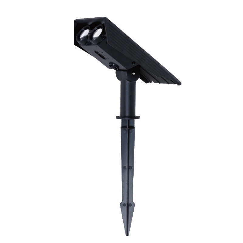 Solarna lampa za travu IP65 vodootporna, 12V, 2W, LED patch 3030, trajanje rasvjete 6-12 sati — model Solar owl ground lamp