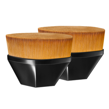 Alapozó ecset nylon szálakkal, műanyag nyele, 2 cm hosszú sörtékkel, teljes hossz 6 cm