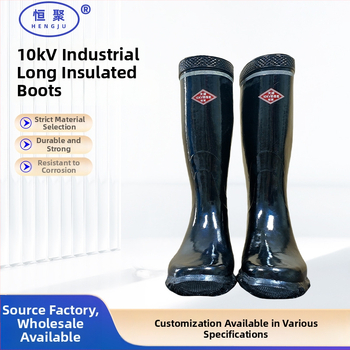 Izolačné topánky pre elektrikárov, vysoké gumové pracovné topánky pre elektrické práce a bane