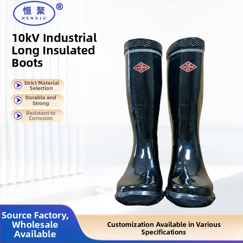 Izolačné topánky pre elektrikárov, vysoké gumové pracovné topánky pre elektrické práce a bane
