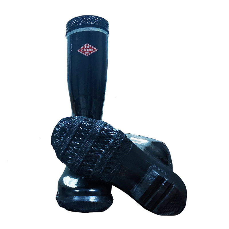 Изолирани електрически ботуши, високи гумени обувки за електрическа работа и минна индустрия