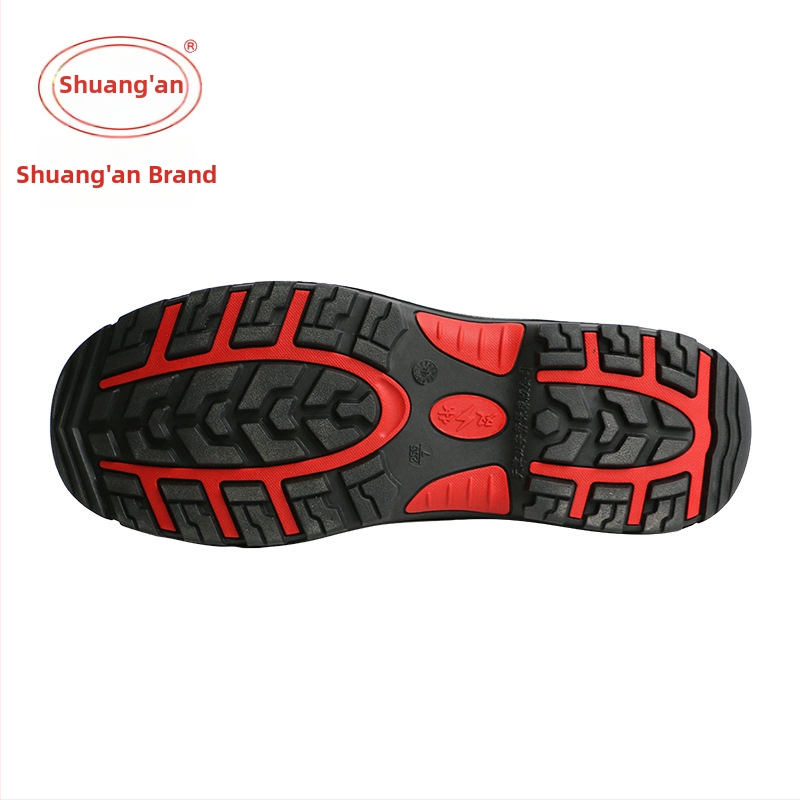 Izolačné topánky pre elektrikárov, nízky strih, kožené, s ne-metalickou špičkou, protišmykové a odolné voči opotrebeniu