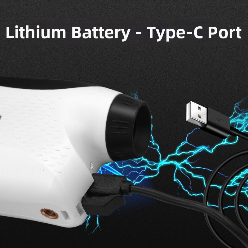 Vonkajší ručný laserový rangefinder s mini ďalekohľadom, vysoká presnosť, HD meranie vzdialenosti a výšky, nabíjateľný.