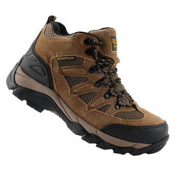 Delui Unisex Παπούτσια πεζοπορίας από nubuk, μεσαίου ύψους – Αντιολισθητική σόλα, μη μεταλλική προστασία δακτύλων, αντιδιάτρητα