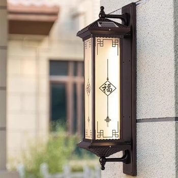 Εξωτερικό LED φωτιστικό τοίχου με ηλιακή ενέργεια, αλουμινένιο περίβλημα, IP65 αδιάβροχο, 12W, ρυθμιζόμενος φωτισμός