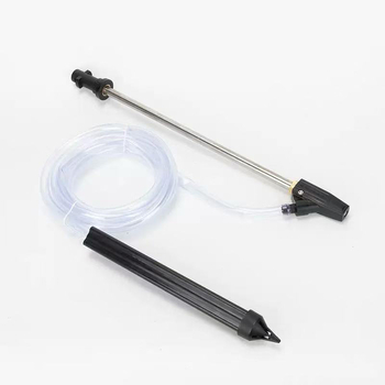 Anlushi πιστόλι ακροφύσιο ψεκασμού υψηλής πίεσης με λαβή από ανοξείδωτο ατσάλι και κεραμική επίστρωση κεφαλής, απόσταση ψεκασμού 5 μ., πίεση νερού 160 bar