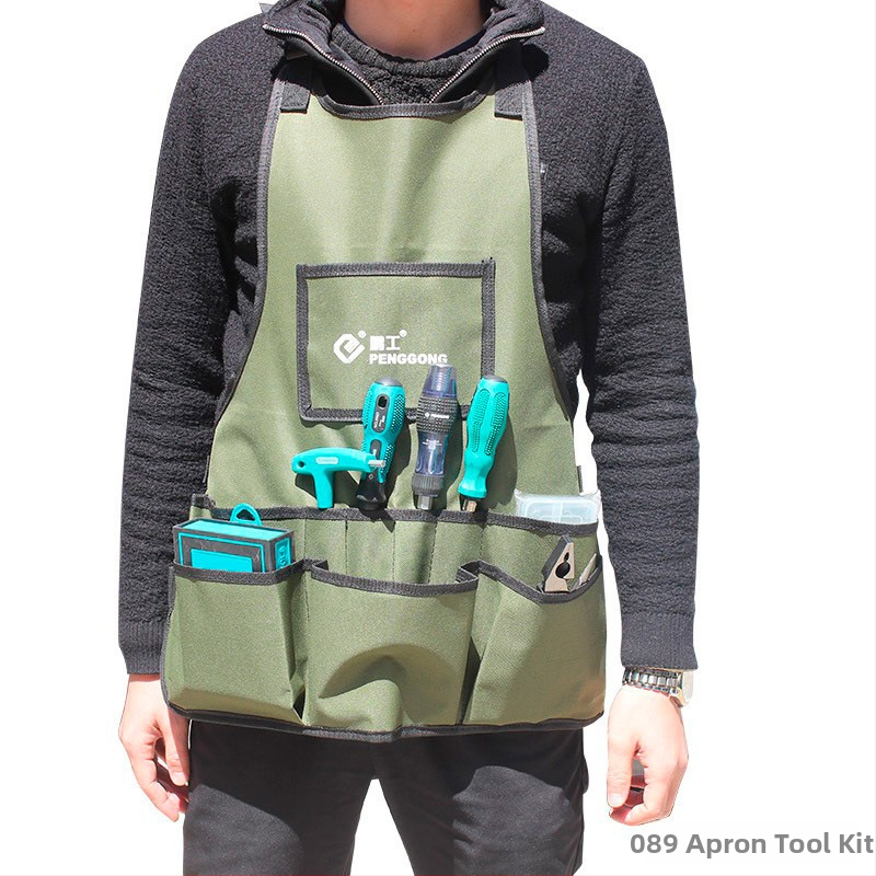 Peng gong Ποδιά εργαλείων – Σετ ποδιά εργαλείων οργάνωση και μεταφορά εργαλείων (κηπουρική, ξυλουργική, επισκευές αυτοκινήτων)