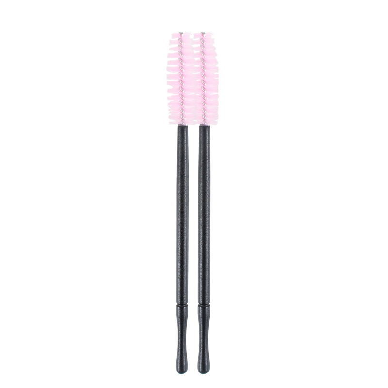 LIDDY Szempillák tisztító pamutpálca nylon spirál kefével, 100 ml