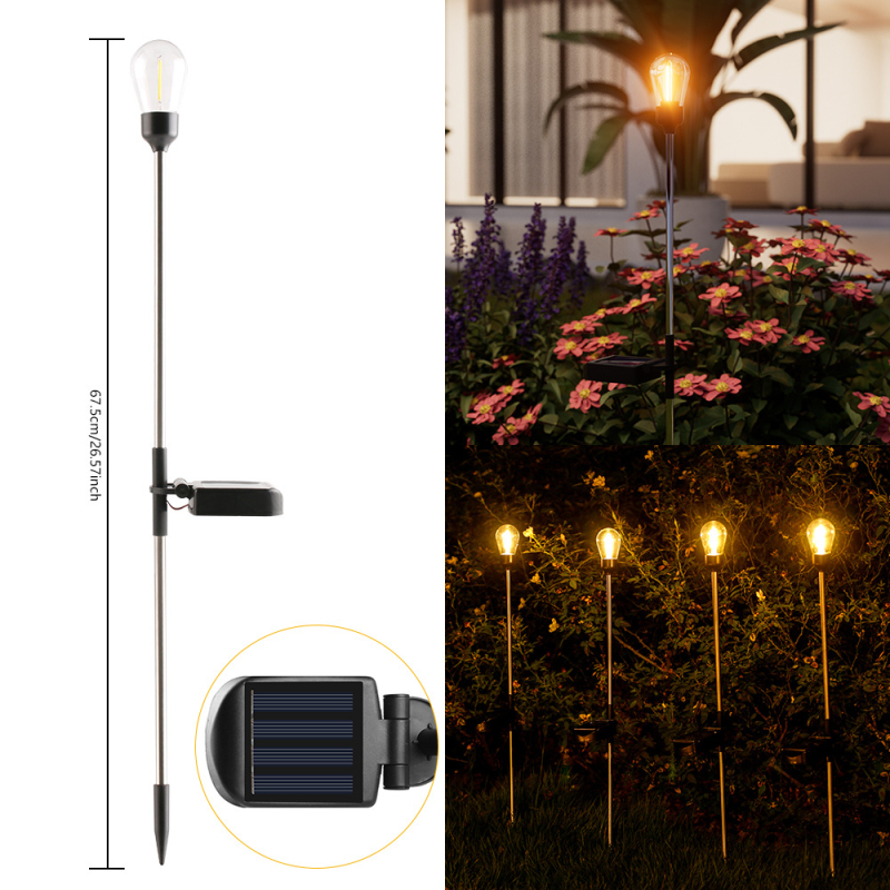 Solarne vanjske lampe za krajinu i vrt, vodootporne lampe za travnjak