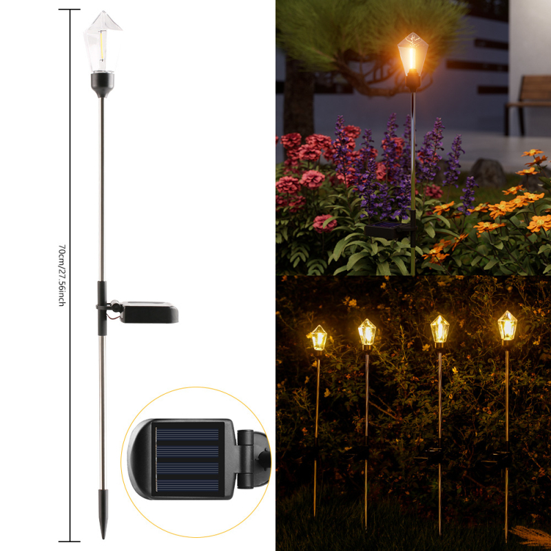 Solarne vanjske lampe za krajinu i vrt, vodootporne lampe za travnjak