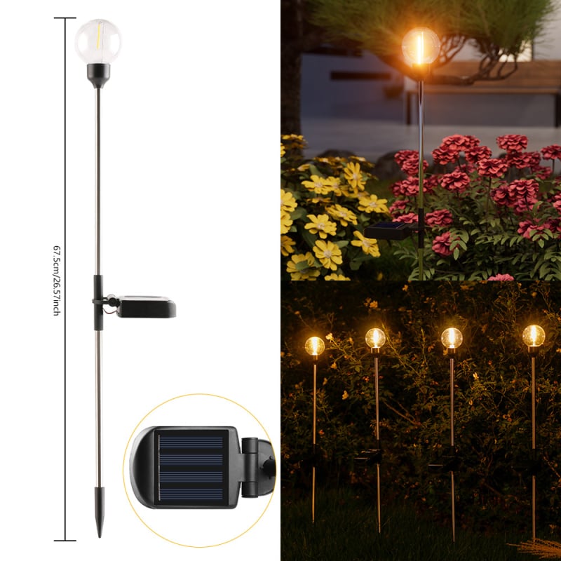 Solarne vanjske lampe za krajinu i vrt, vodootporne lampe za travnjak