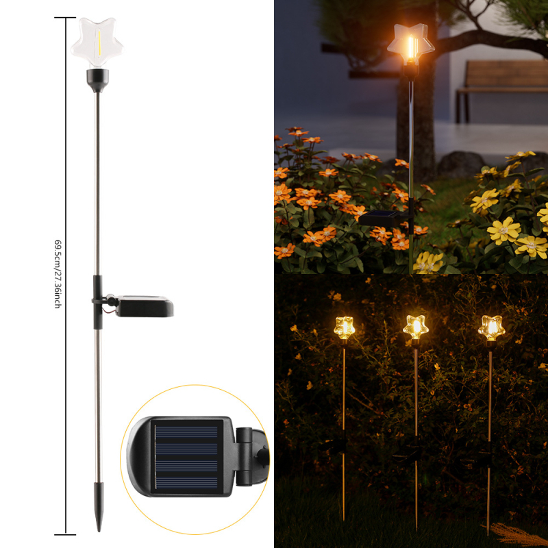 Solarne vanjske lampe za krajinu i vrt, vodootporne lampe za travnjak