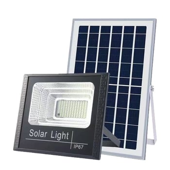 Solarni reflektor za dvorište i ulicu, unutarnja i vanjska upotreba, IP67, 6V, 40–500W, daljinski upravljač