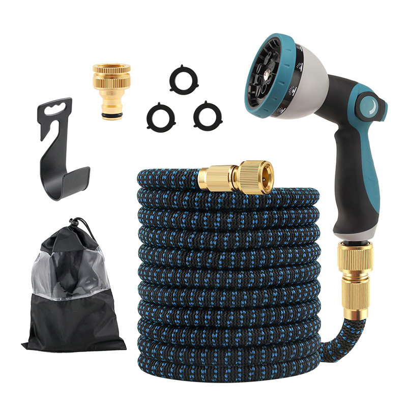 Τηλεσκοπικό πιστόλι νερού κήπου — κεφαλή πιστόλας ABS, λαβή από πλαστικό, απόσταση ψεκασμού 6–10, κατάλληλο για πότισμα λουλουδιών, πλύσιμο αυτοκινήτων, κήπο και κηπουρική, πίεση νερού εξαρτάται από την παροχή βρύσης