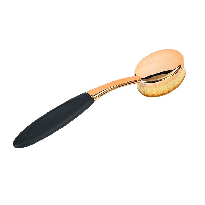 Sminkecsetek készlet, 5 darab; nylon/szintetikus sörték; műanyag nyél; sörték hossza 3,5 cm; teljes hossz 16,5 cm