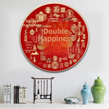 Tablou cu diamante adezive și cuvinte vesele, broderie încrucișată pe pânză 9ct, folie de plastic, stil simplu și modern