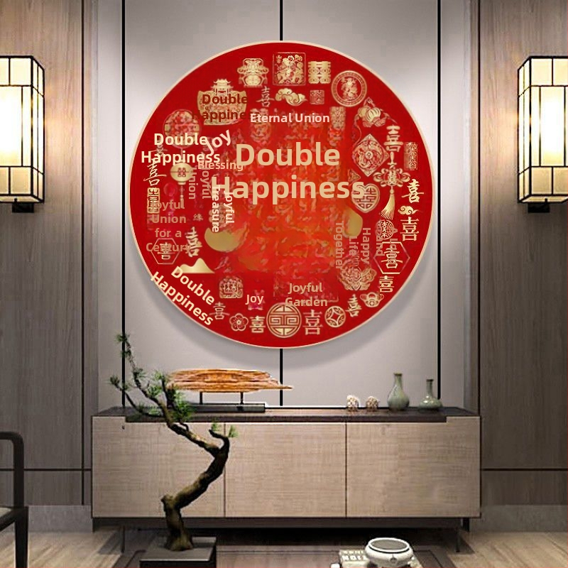 Tablou cu diamante adezive și cuvinte vesele, broderie încrucișată pe pânză 9ct, folie de plastic, stil simplu și modern