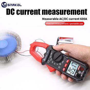 Kleštni ampermetar digitalni, potpuno automatski univerzalni mjerni instrument, pametni klešta ampermetar AC/DC 600A (600V, 60Ω)