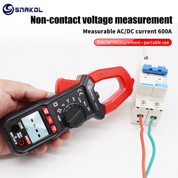 Kleštni ampermetar digitalni, potpuno automatski univerzalni mjerni instrument, pametni klešta ampermetar AC/DC 600A (600V, 60Ω)