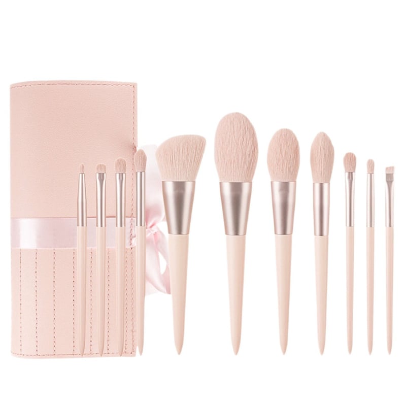 Set kistova za šminku, 11 komada, najlonske dlake, plastične drške, dugačak domet, PU pakiranje