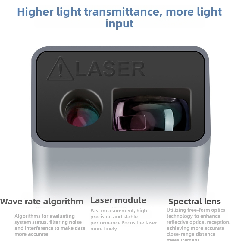Лазерен измервател на разстояние KS-710030 – миниатюрен, високопрецизен инфрачерен измервателен инструмент за вътрешно приложение
