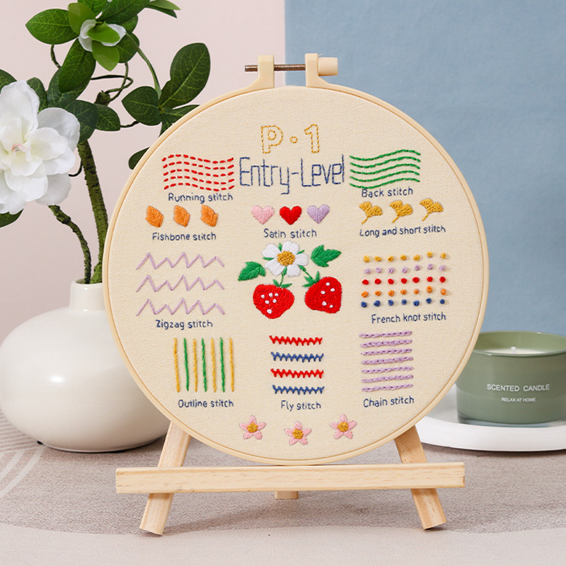 Kezdő keresztszemes hímzőkészlet – pamut, modern minimalista stílus, nappaliba CX0600