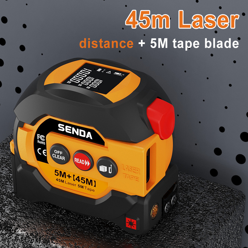 3-в-1 лазерен измервател с лента за геодезически проучвания и картографиране – Bonte, модел C15/C13