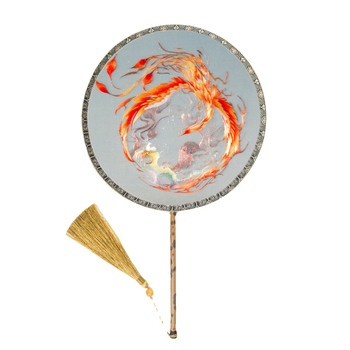 Szuzsói hímzés DIY készlet: motívum Főnix, oktatóval kezdőknek, kézi hímzésre szánt anyagok evantai készítéséhez; Termékkód: F97T6H8T8SH7TH; Márka: Más; Stílus: Univerzális