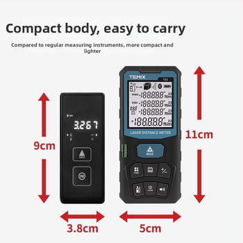 Vnútorný laserový merač vzdialenosti s vysokou presnosťou IR merania a digitálnou pravítkou