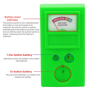 Record Work Prístroj na testovanie batérií do hodiniek – Merací nástroj pre batérie, test gombových batérií