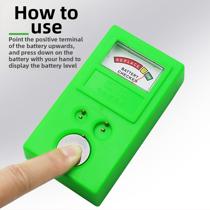 Record Work Prístroj na testovanie batérií do hodiniek – Merací nástroj pre batérie, test gombových batérií