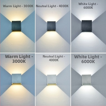 Nástenná lampa so 2 LED, IP65 vodotesná, 3000K, 120 lm/W, životnosť 100000 h, hliníkové puzdro, vnútorné/vonkajšie použitie