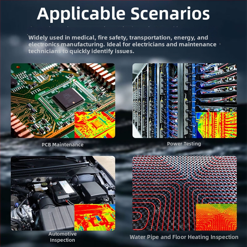 Termalni multimetar s infracrvenom slikom, 2-u-1, s automatskim rasponom mjerenja napona, otpora i kapaciteta
