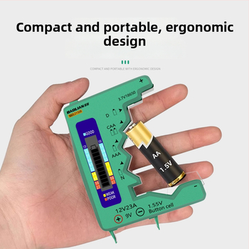 Merací prístroj kapacity batérie s digitálnym displejom, univerzálna kompatibilita batérií