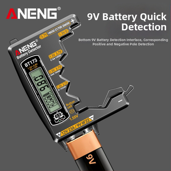 Aneng tester batérií - vysoká presnosť, zobrazenie zostávajúcej kapacity, meranie napätia batérie (vysoká presnosť; zobrazenie zostávajúcej kapacity; meranie napätia batérie)