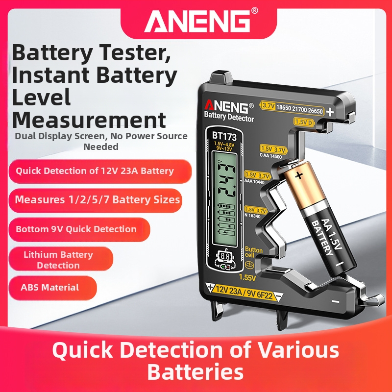 Aneng tester batérií - vysoká presnosť, zobrazenie zostávajúcej kapacity, meranie napätia batérie (vysoká presnosť; zobrazenie zostávajúcej kapacity; meranie napätia batérie)